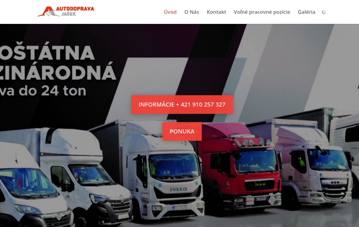 Náhľad projektu Autodoprava Jašek