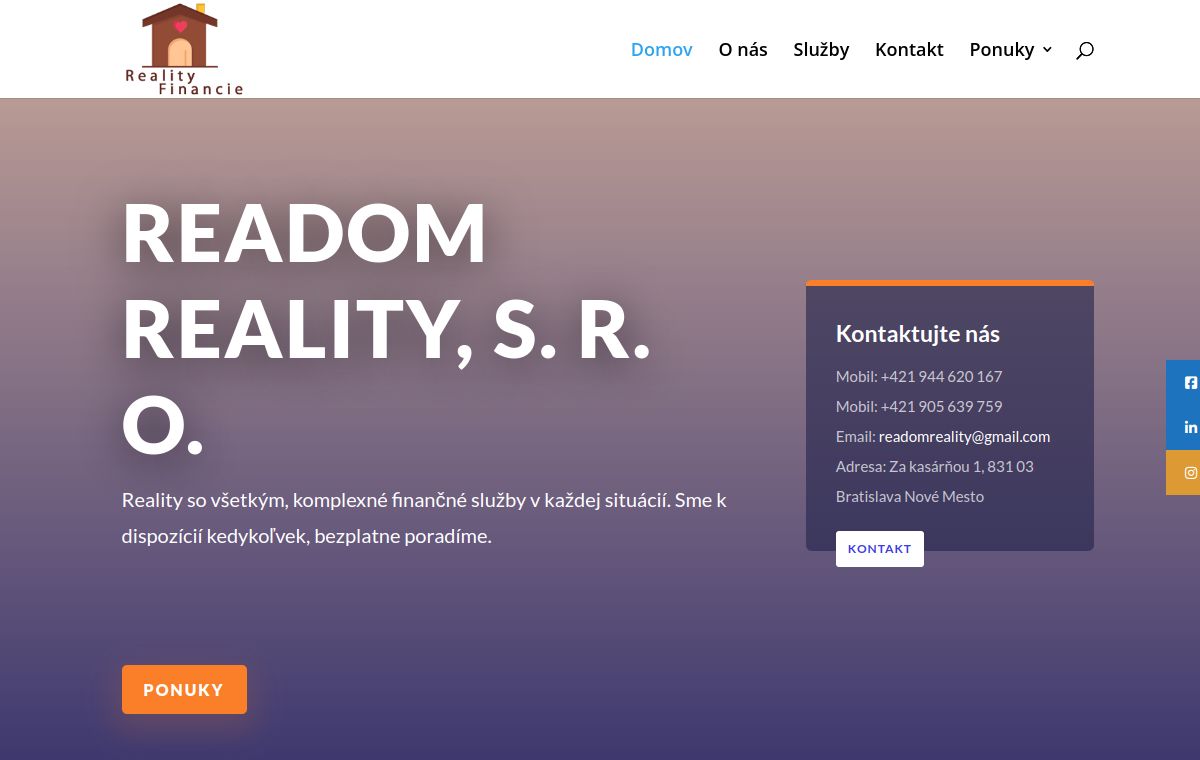 Náhľad projektu Reality Readom