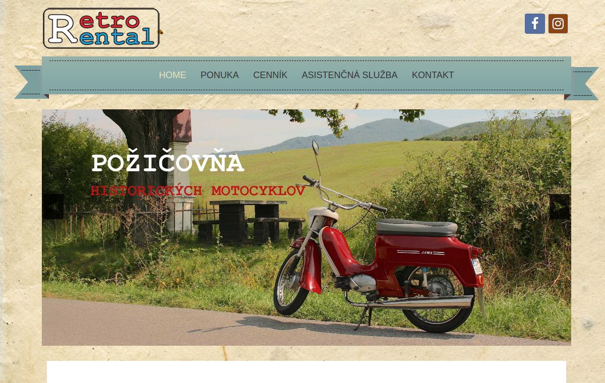 Náhľad projektu Retro Rental