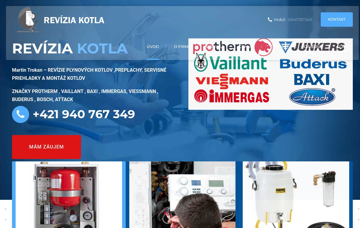 Náhľad projektu Revízia kotla