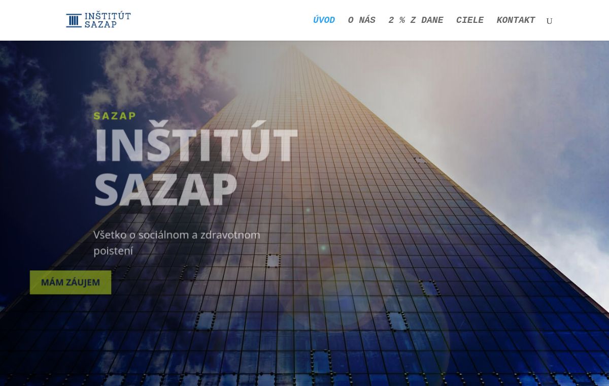 Náhľad projektu Inštitút SAZAP